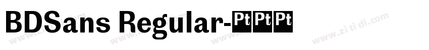 BDSans Regular字体转换 BDSans Regular字体转换
